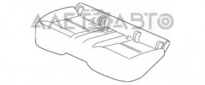 Rear row of seats 2 row Mercedes GLA 15-20 leather gray