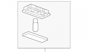 Ceiling light rear Chevrolet Malibu 13-15 gray