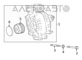 Generator Toyota Rav4 19- 2.5 130A