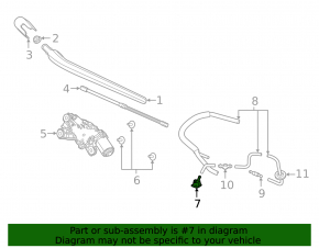 Volvo XC40 19-25 Rear Window Washer Nozzle