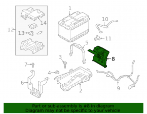 Rear Battery Bracket Volvo XC40 19-25