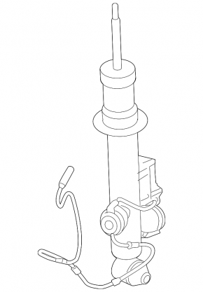 Shock absorber rear left BMW 5 F10 11-16 electric