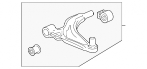 Lower control arm, front right, Chevrolet Cruze 16-