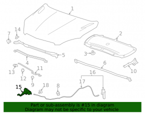Buick Encore 13-16 Hood Lock
