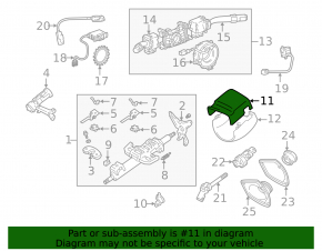 Lexus RX300 98-00 Steering Column Frame