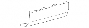 Lower rear bumper plug for towbar Lexus GX470 03-09