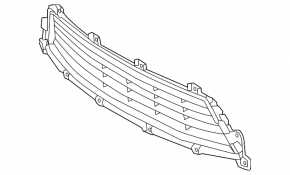 Lower grille of the front bumper Lexus ES300h 13-15 prerest