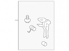 Lexus LS460 LS600h 07-12 Hood Lock Hook