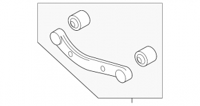 Upper rear right control arm Hyundai Palisade 20-25