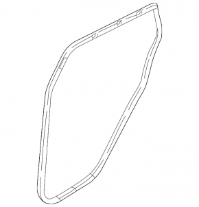 Door seal rear left Nissan Rogue Sport 17-22