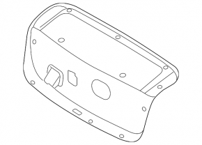 Hyundai Sonata 11-15 trunk lid trim