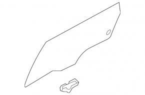 Glass of the rear right door Kia Sorento 16-20