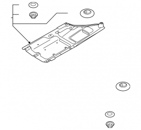 Underbody protection rear right Kia Optima 16-18