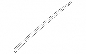 Windshield molding left Hyundai Sonata 15-19