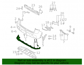 Kia Niro 19-22 EV rear bumper lip