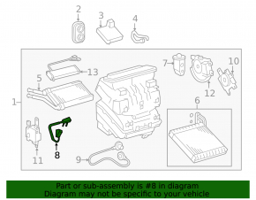 Lexus CT200h 11-17 Evaporator Temperature Sensor