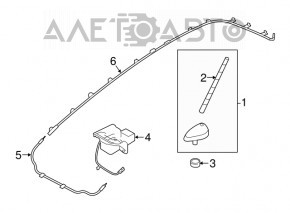 Antenna rod Kia Sorento 10-15