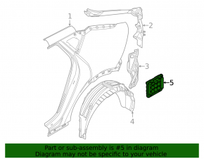 Rear left ventilation shield Kia EV6 22-24