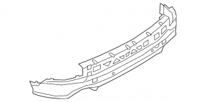 Lower rear bumper for Porsche Cayenne 19-23