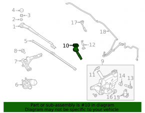 Ford Focus mk3 16-18 windshield washer reservoir neck with lid
