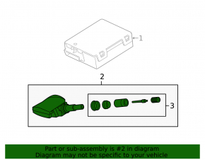 Wheel Pressure Sensor Jaguar F-Pace X761 17-21 433mhz