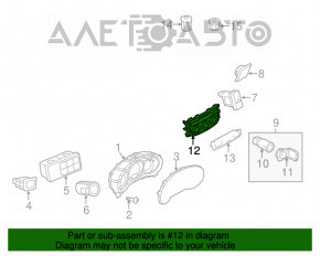 Climate control with display Mazda 6 13-16 prerest auto without heating