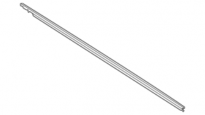 Molding door-glass central front left Ford Explorer 20- matt