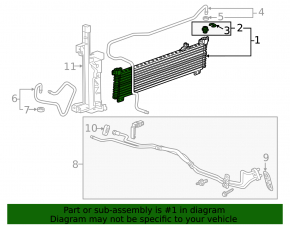 Cadillac ATS 13-15 Transmission Cooling Radiator