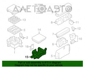 Fuse box underhood right Nissan Leaf 13-17
