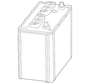 Battery 12v LEXUS RX 300/330/350/400H 04-09 Hybrid 45Ah 300A Asia +-Reverse EXIDE