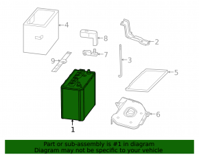 Battery 12v LEXUS RX 300/330/350/400H 04-09 Hybrid 45Ah 300A Asia +-Reverse EXIDE