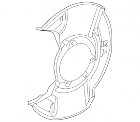 Brake Disc Cover Front Left Acura TLX 15-