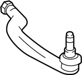 Tie rod with tip left Infiniti QX30 17-