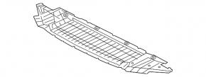 Front bumper protection Audi A6 C7 16-18 S-Line rest