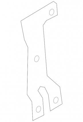 Front bumper reinforcement bracket, small left upper, BMW 5 G30 17-23