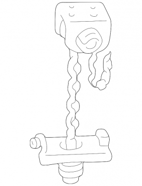 Lexus LX 98-07 spare tire mounting mechanism