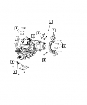 Front Gearbox Mounting Bracket Jeep Cherokee KL 14-16 Type 2