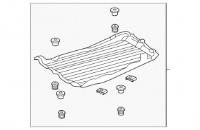 Bottom protection left Toyota Camry v40