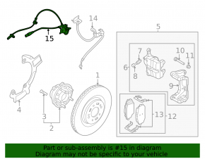 Front right ABS sensor Kia EV6 22-24 AWD