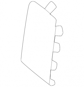 Nissan Murano z53 25-26 front bumper tow hook cap