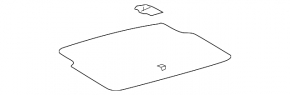 Trunk floor central Lexus GS450h 06-08