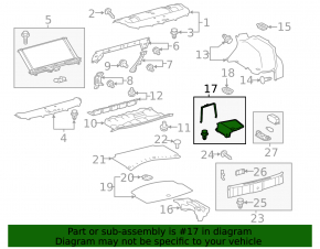 Trunk lid right Lexus IS 14-20 black