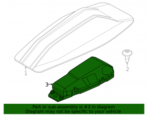 BMW X5 G05 24-26 fin antenna housing