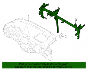Under-torpedo pipe reinforcement Nissan Versa Note 13-19 rusty