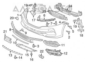 The front bumper lip of the Honda Accord 13-17 is worn out