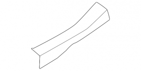 Door sill trim rear right Nissan Sentra 20-24 black
