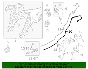 Trunk release cable Hyundai Elantra AD 19-20