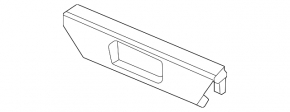 Honda Accord 2023-2026 front upper center console trim, black, scratches