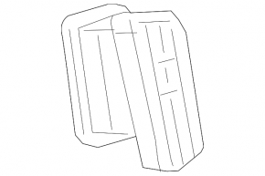 Air duct deflector front center left GMC Terrain 18-
