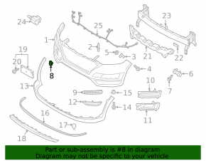 Hyundai Tucson 19-21 Front Bumper Tow Hook Cap